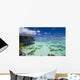 Tropical Island Resort Crystal Wall Decal