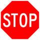Red Stop Sign Wall Decal