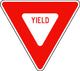 Red Yield Sign Wall Decal