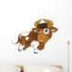 Cartoon Happy Bull Wall Decal
