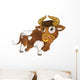 Cartoon Happy Bull Wall Decal