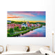 Augusta Maine USA Skyline Late Afternoon Wall Decal