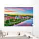 Augusta Maine USA Skyline Late Afternoon Wall Decal