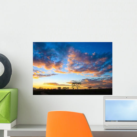 Sunset Serengeti Wall Decal