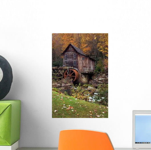 Autumn Grist Mill Wall Decal Design 5