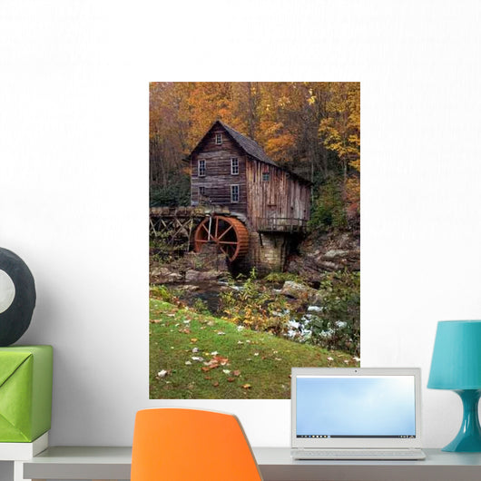 Autumn Grist Mill Wall Decal Design 5