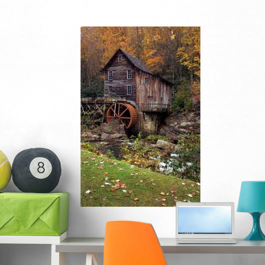 Autumn Grist Mill Wall Decal Design 5
