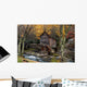 Autumn Grist Mill Wall Decal Design 4