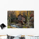 Autumn Grist Mill Wall Decal Design 4