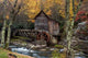 Autumn Grist Mill Wall Decal Design 4