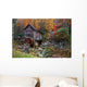 Autumn Grist Mill Wall Decal Design 3
