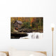 Autumn Grist Mill Wall Decal Design 1