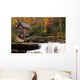 Autumn Grist Mill Wall Decal Design 1
