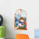 Reading Illustration Castle Window Wall Decal