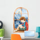 Reading Illustration Castle Window Wall Decal
