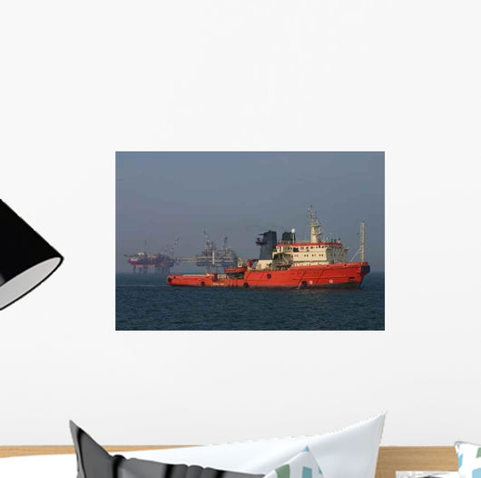 Oil Rigg Support Wall Decal