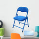 Blue Children's Chair Isolated on White Wall Decal