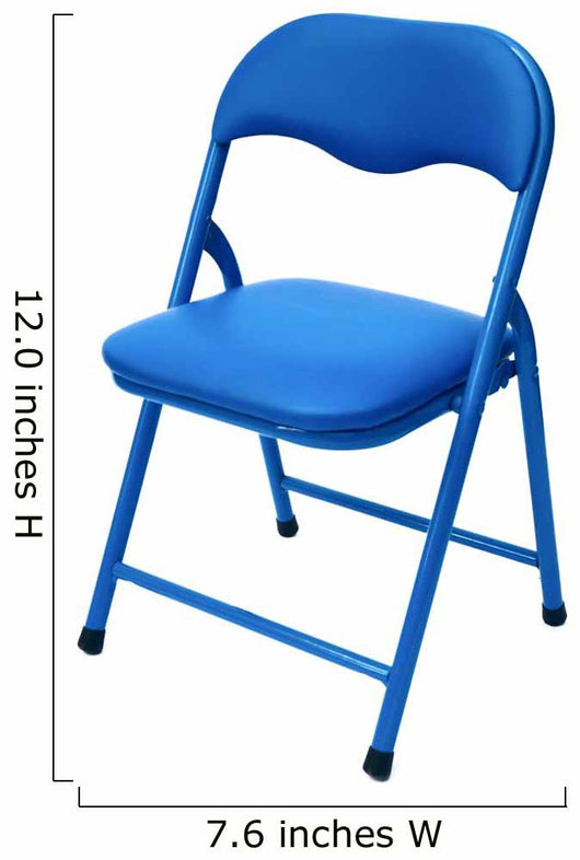 Blue Children's Chair Isolated on White Wall Decal