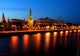 moscow kremlin in the night Wall Mural
