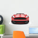 Front Red Sport Car Wall Decal