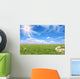 Bright Beautiful Daisy and Grass Field Wall Mural