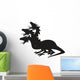 Greek Three-headed Hydra Dragon Wall Decal