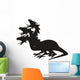 Greek Three-headed Hydra Dragon Wall Decal