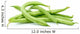 Small pile of green bean pods Wall Decal