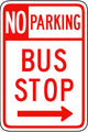 No Parking Bus Stop Wall Decal