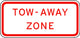 Tow Away Zone Sign Wall Decal