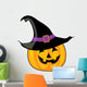 Witch Pumpkin Wall Decal