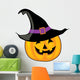 Witch Pumpkin Wall Decal