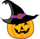 Witch Pumpkin Wall Decal