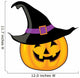 Witch Pumpkin Wall Decal