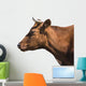 Brown Cow Head Wall Decal