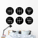 Six Stick Shift Patterns Wall Decal Sticker Set