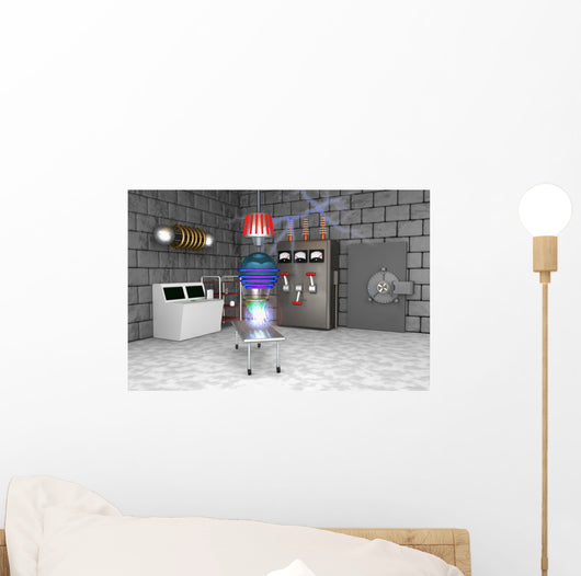 Mad Science Lab Wall Mural