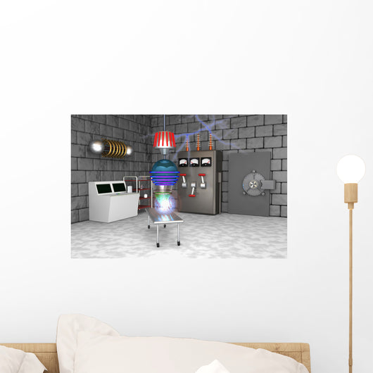 Mad Science Lab Wall Mural