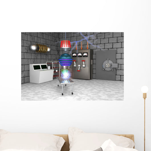 Mad Science Lab Wall Mural