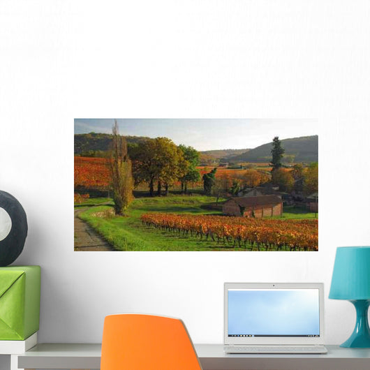 Fall from Lot Valley Wall Decal Design 1