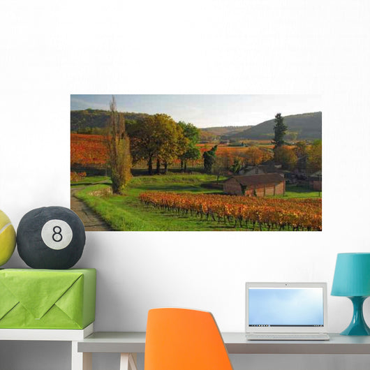 Fall from Lot Valley Wall Decal Design 1