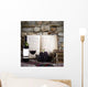 wine bottle and old books Wall Mural