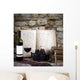 wine bottle and old books Wall Mural