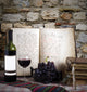 wine bottle and old books Wall Mural