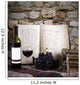 wine bottle and old books Wall Mural
