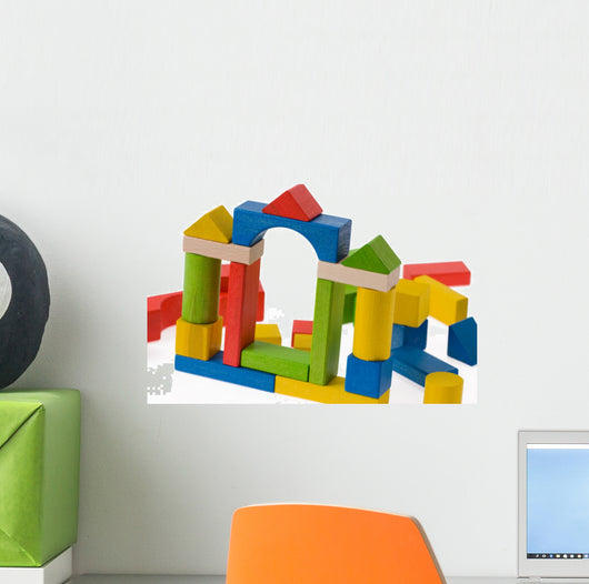 Wooden toy blocks Wall Decal
