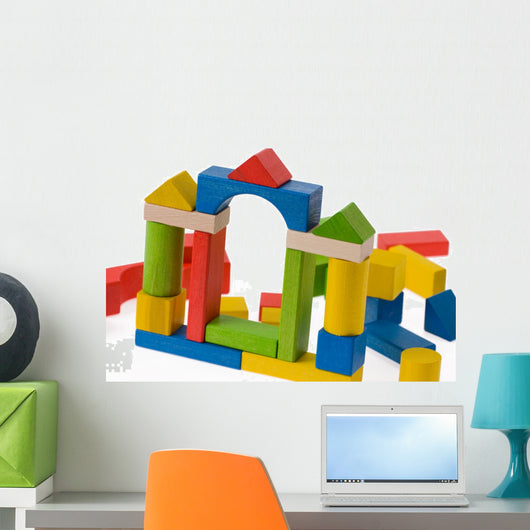 Wooden toy blocks Wall Decal