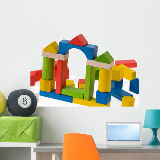 Wooden toy blocks Wall Decal