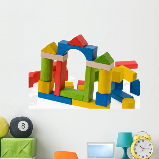 Wooden toy blocks Wall Decal