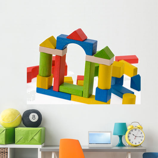 Wooden toy blocks Wall Decal